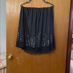 LuLaRoe Lola Skirt Size S B&W collection